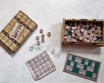 Vintage 1950s Milton Bradley LOTTO/BINGO Game
