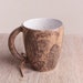 Foliage coffee mug, ceramic pottery, stoneware, drinkware, modern, foliage mug, coffee mug, modern ceramic mug, ceramic cup, teacup, tea cup