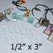 30 Pack - 1/2 x 3 Inch Rectangles - Extra Long Stix - Clear Pendant Glass for Collage Altered Art Soldered Jewelry.
