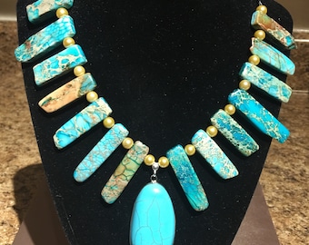 Turquoise Pendant Necklace