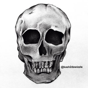 Skeleton drawing | Etsy
