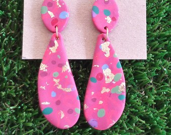 Handmade Statement Polymer Clay Earrings