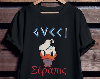 Gucci Shirt - Doland Duck Gucci Shirt - Gucci Inspired Gucci Collab - Gucci Vintage - Short-Sleeve Unisex T-Shirt