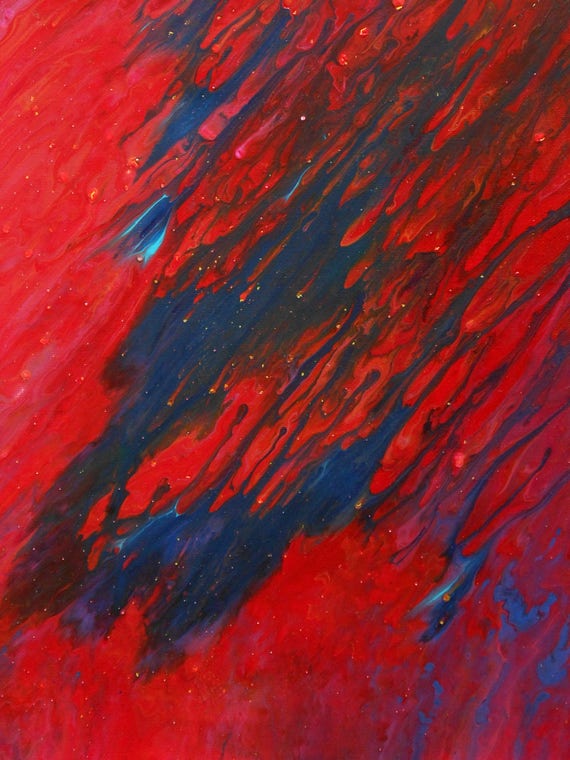 Letting Go #1, Acrylic Abstract Painting, 11x14, Unframed