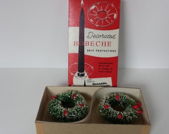 Candle Drippers Bottle Brush Wreath