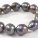 12-13 x 16 mm approx. Peacock Large Hole Graduated Baroque Pearl Beads, Natural Baroque Pearls, Peacock Baroque Pearl Beads (232-BQP12-1316)