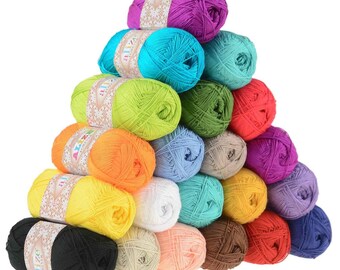 Silk effect Alize Forever, microfiber acrylic yarn, summer extra soft yarn, crochet dress / top yarn, choose color ultra fine yarn lace yarn