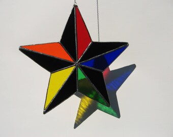rainbow 5 point star