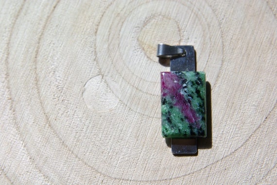 Natural Zoisite Ruby Jewelry, Gemstone Necklace, Pendant Cabochon, Zoisite Ruby Gift for Her, birthstone