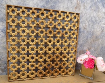 19 x 19 Cast Iron Ornamental Grate Decorative Panel Architectural Salvage c, Register Cover, Architectural Salvage Grate, Vent
