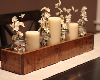 Rustic Table Centerpiece, Wooden Box, Farm Box, Garden Storage, Wooden Planter