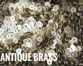 500 pcs, 5mm brass sequin, thin metal disc