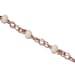 Faceted Beads on a Rose Gold Tone Chain Beaded Chain Rosary Style Chains Supply By the Foot Meter Options