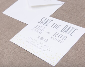 The Dandelion Wedding Collection by Paper Daisies, Save the Dates, Modern, SAMPLE SET