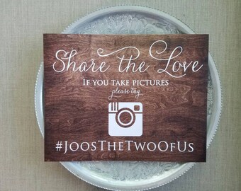 personalized Instagram wedding sign, custom wedding hashtag sign, if you instagram help us capture the love, wedding reception decor, social