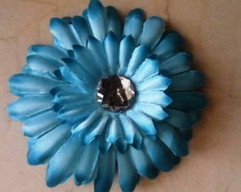 set of 2 appliques flowers Blue 11 cm
