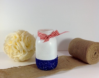 4th of July/Nautical Mason JAr
