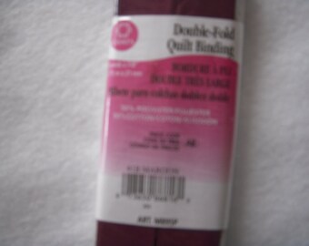 Double Fold Quilt Binding Maroon