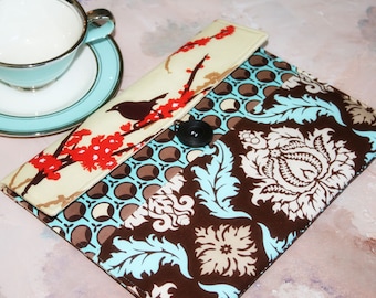 Ipad Case, iphone accessories, home and living, Ipad 2 case, Envelope Ipad Case, Ipad Sleeve in Sparrows