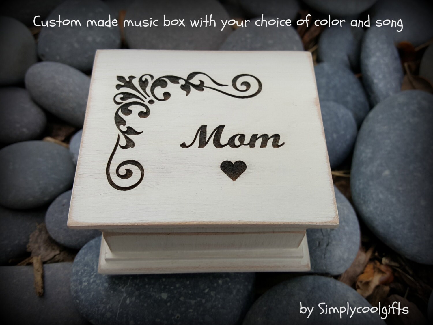 music box wooden music box gift for Mom custom made music
