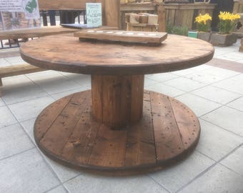 Cable Reel Coffee Table - Great for Indoors or Outdoors