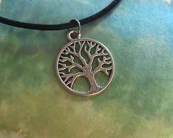 Tree of Life Charm Choker Necklace