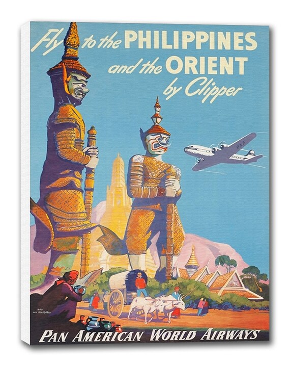 Philippines Art Vintage Travel Poster Retro Home Decor Print Philippines Art Vintage Travel Poster Retro Home Decor Print