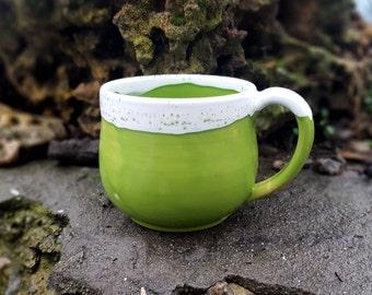 Ceramic mug handmade Coffee gift Ceramic mug Ceramic coffee mug Green mug Latte mugs Stoneware mug Clay mug Pottery mug Stoneware pottery