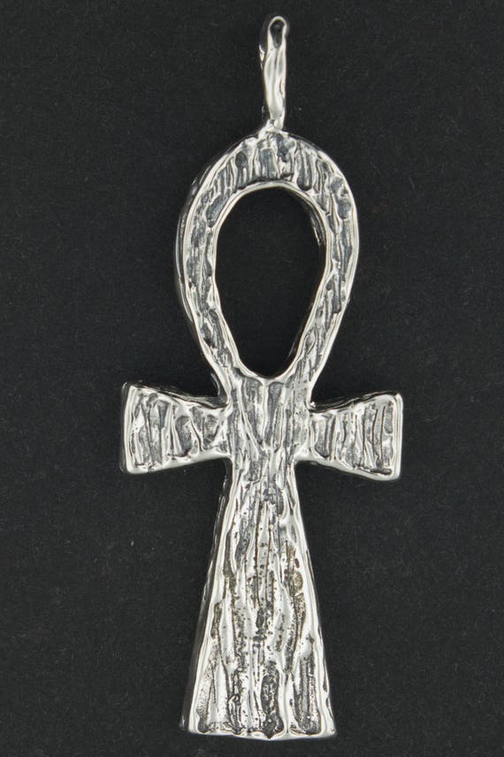 Large Sterling Silver Ankh Pendant