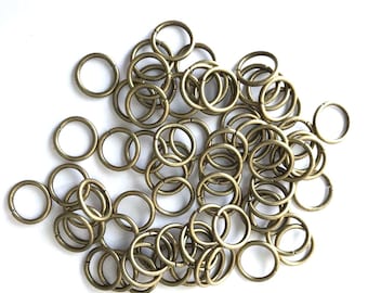 300 pcs Bronze Tone Loop Open Jump Rings Jewelry Split 10mm Making Ring 42b