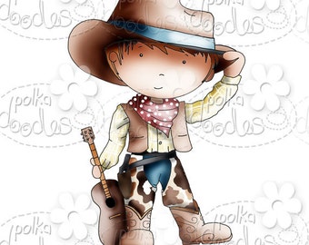 Cowboy Digital Stamp - by Nikky Hall