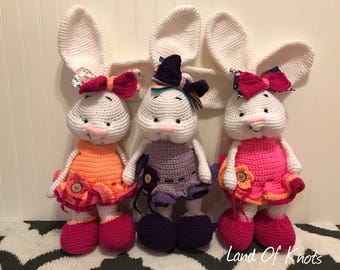 Crochet bunny, crochet bunny toy, bunny toy, stuffed bunny, stuffed easter bunny, bunny amigurami, baby bunny toy