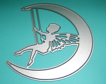 Fairy Swinging on the Moon Metal Cutting Dies