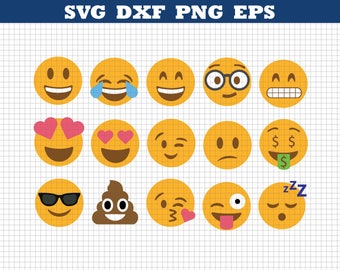 Emoji Svg,Emoji Collection Svg,Emoji Svg files,Emoji clipart,Smiley faces,Emojis cut files,Printable emoji,Smiley Svg,Emoji Svg bundle