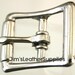 3/4" buckle - center bar - 10 pack - nickel plated steel buckles (#721)