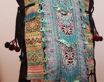 Hmong bag, tribal bag, Boho bag, beach bag, big bag, tote bag
