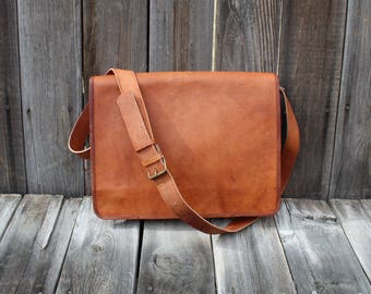 Leather Messenger Bag