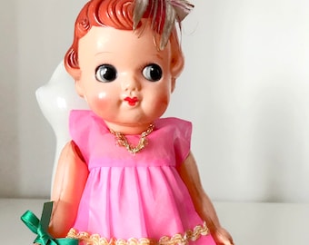 Vintage Celluloid doll japan pretty girl