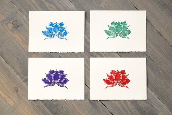 lotus art colorful cards lotus flower cards gift for mom