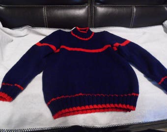 Sweater collar chimney Navy size 8