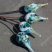 Cyprus - Handmade Lampwork Glass HeadPins - MTO - Choose shape and finish