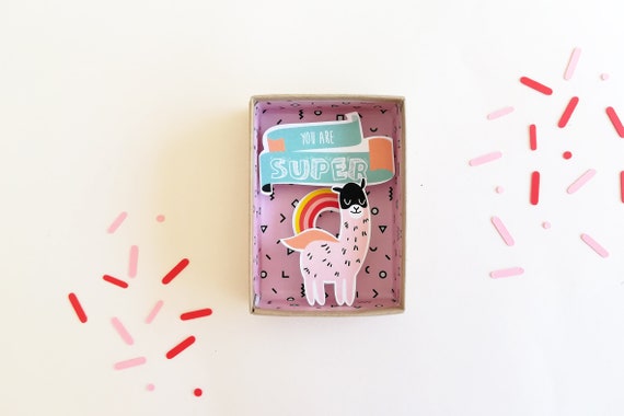 You are super message box / Miniature Art / Diorama / 3d Art / Decorative Matchbox / Miniature paper diorama / Love gift