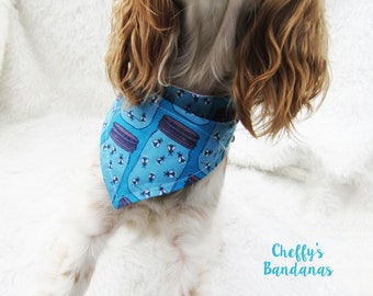 Mason Jar Lightning Bug / Firefly Dog Collar Bandana