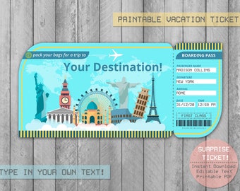 printable tickets etsy
