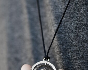 Collier en argent pendentif cadeau temps-Turner d’impression 3D tourne mécanisme rotatif planète unisexe de la petite amie de petit ami Harry Potter
