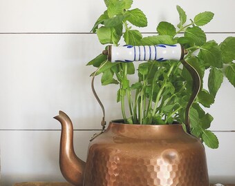 Copper Tea Kettle || Hammered Copper || Vintage Kettle || Farmhouse Style ||