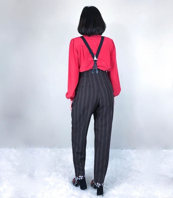 pinstripe pants with suspenders