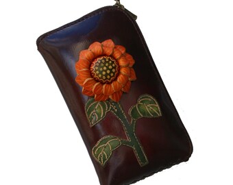sunflower wallet/eyeglass case