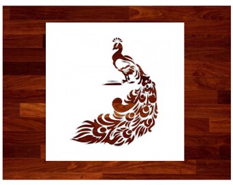 Peacock Custom Stencil