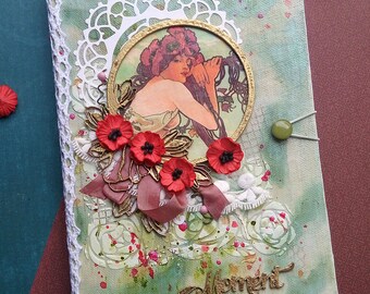 Mixedmedia Journal, Handmade Journal, Notebooks, Art Journal, Handmade notepad